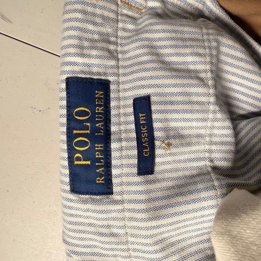 Polo Ralph Lauren Classic Fit Chino Pants Mens 33x29 Tan Khaki Cotton Twill - Picture 5 of 8